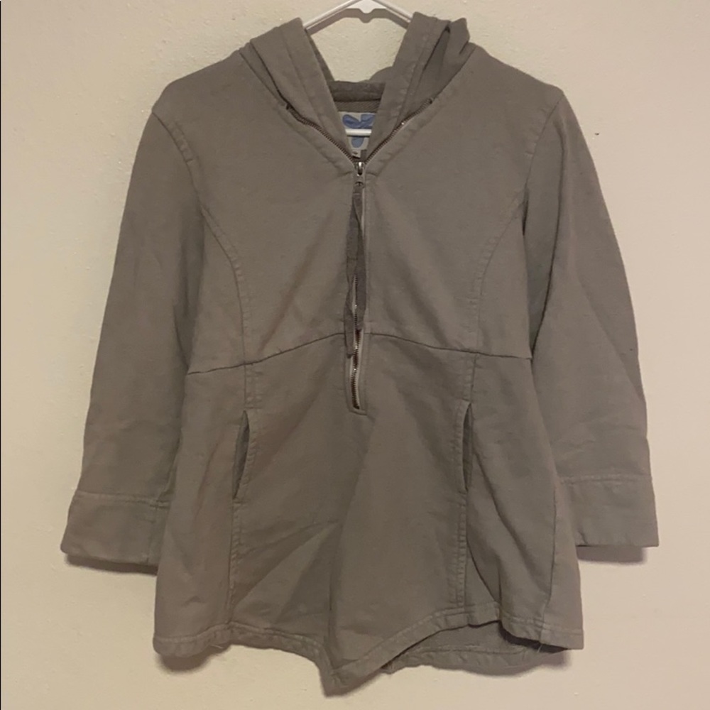 Clary sage organics hoodie 3/4 sleeves medium